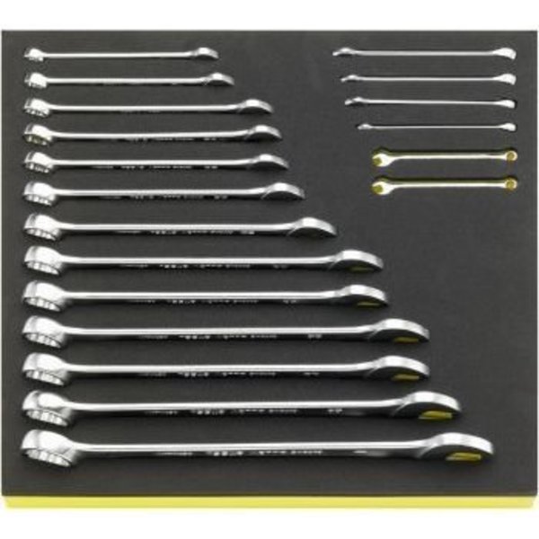 Stahlwille Tools Combination Wrenchs i.TCS inlay No.TCS 13A/19 2/3-tray19-pcs. 96838778